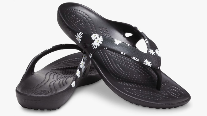 Crocs Womens Kadee Graphic Flip Sandals