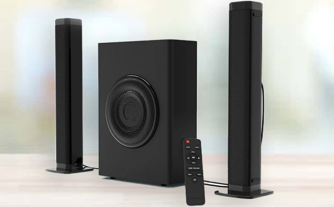 DR J Professional Soundbar with Subwoofer 1