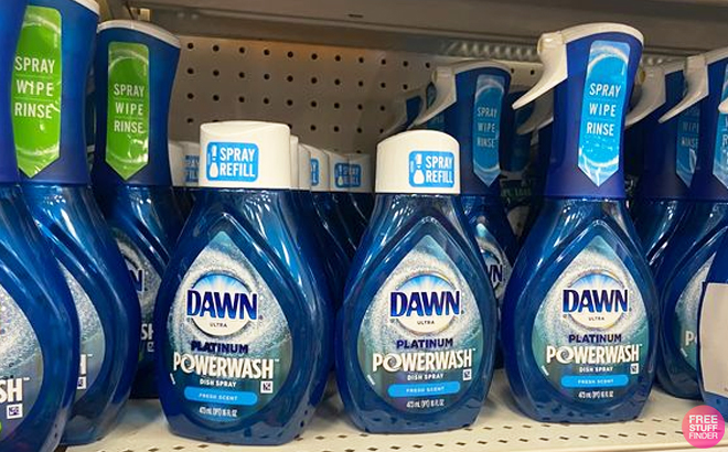 Dawn Powerwash Wash Refill on Supermarket Shelf