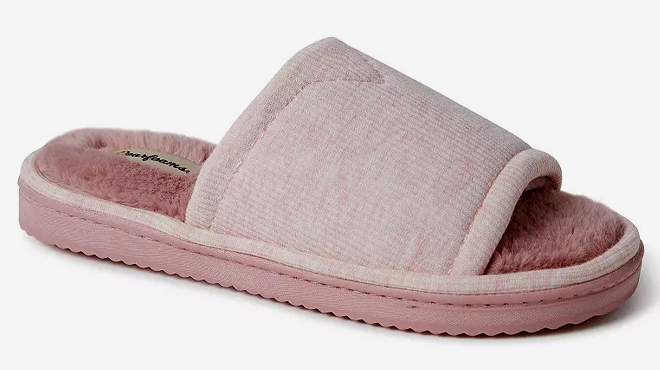 Dearfoams Demi Rib Knit Womens Slide Slippers
