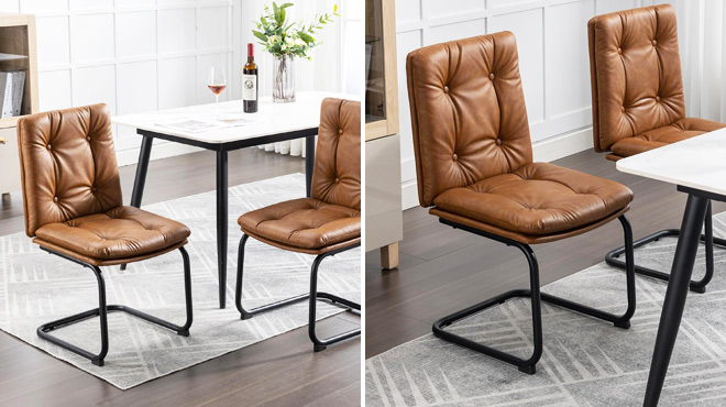 Dining Chairs Set Brown Dining Chairs Set Brown