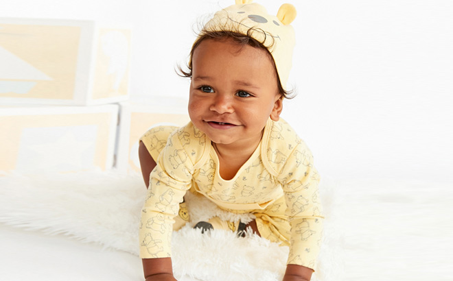 Disney Baby Wishes Dreams Baby Boy Baby Girl Unisex Winnie The Pooh Coverall Blanket Bib Gift Box