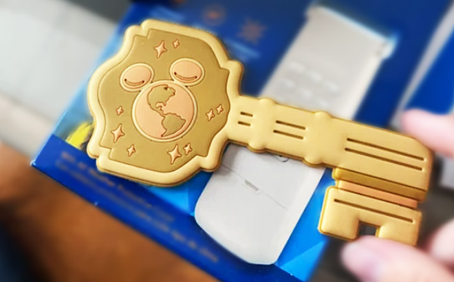A Hand Holding a Disney Magic Key 