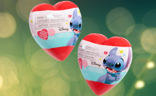 Disney Stitch Mini Valentine Figure 2 Pack Capsule