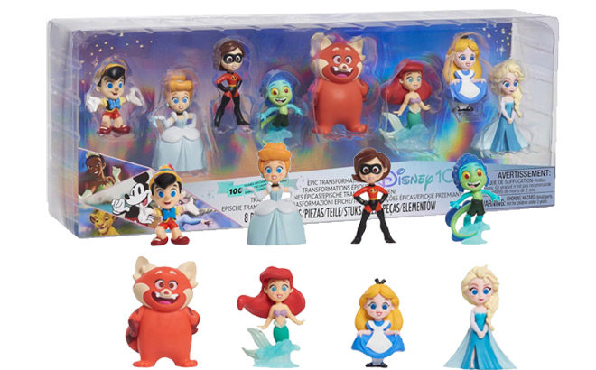 Disney100 Years of Epic Transformations Limited Edition 8 piece Figure Set