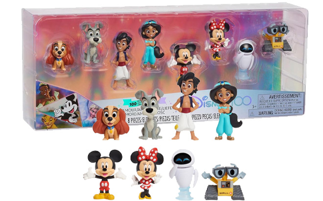 Disney100 Years of Love Celebration Collection Limited Edition 8 Piece Figure Set
