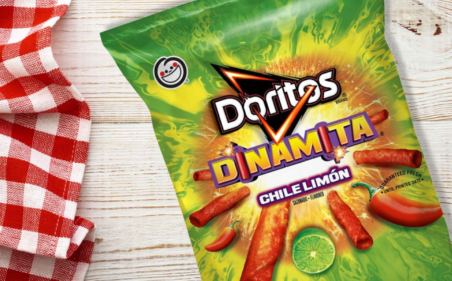 Doritos Dinamita Rolled Tortilla Sticks Chips Chile Limon Flavor
