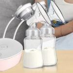 Double Electric Breast Pump Portable Dual Breastfeeding Pump Anti Backflow with Milk Collect Function