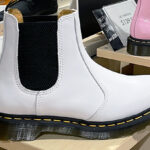 Dr Martens 2976 Womens Chelsea Boots in White on a Shelf at DSW