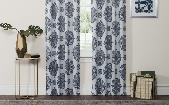 Eclipse 3722 x 8422 Insulated Darkening Single Panel Rod Pocket Window Treatment Living Room