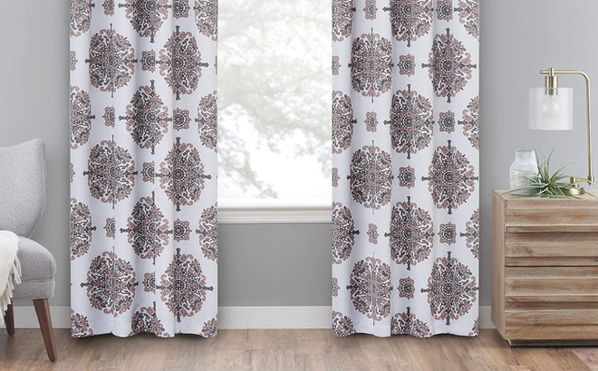 Eclipse Olivia Rod Pocket Curtains in Cameo Color