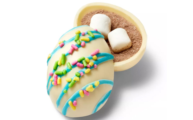 Favorite Day Spring White Chocolate Hot Cocoa Bomb with Sprinkles