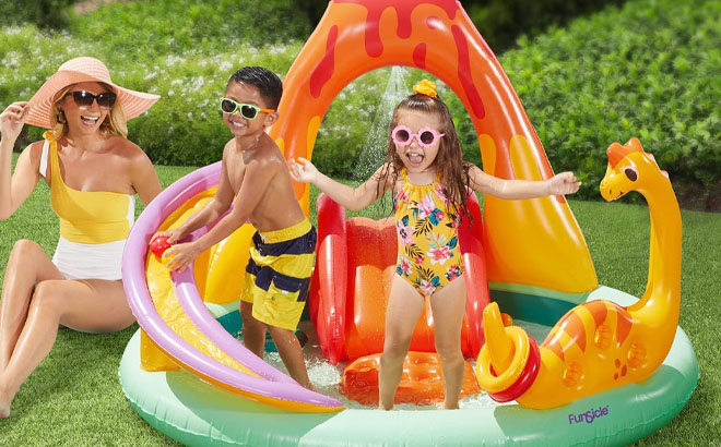 Funsicle Volcanic Valley Inflatable Playcenter Kiddie Pool