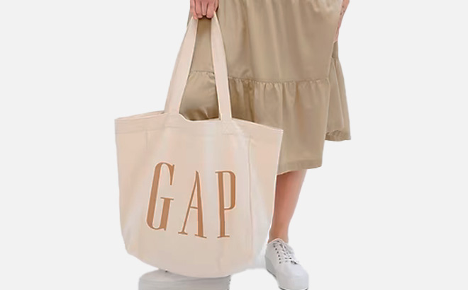 GAP Canvas Gap Logo Tote Bag