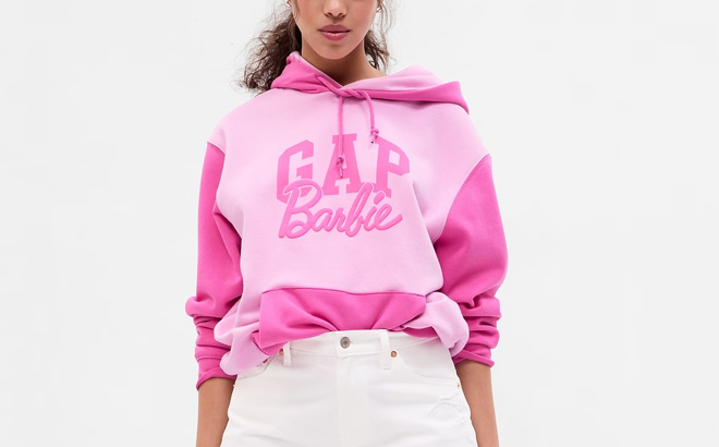 Gap Barbie Adult Arch Logo Hoodie