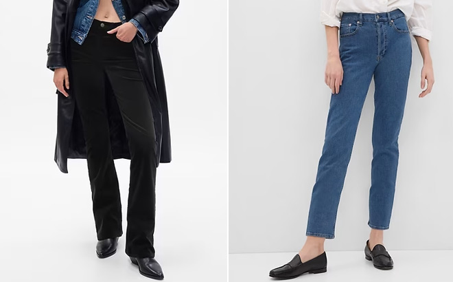 Gap Mid Rise Velvet Baby Boot Jeans Gap Mid Rise Velvet Baby Boot Jeans