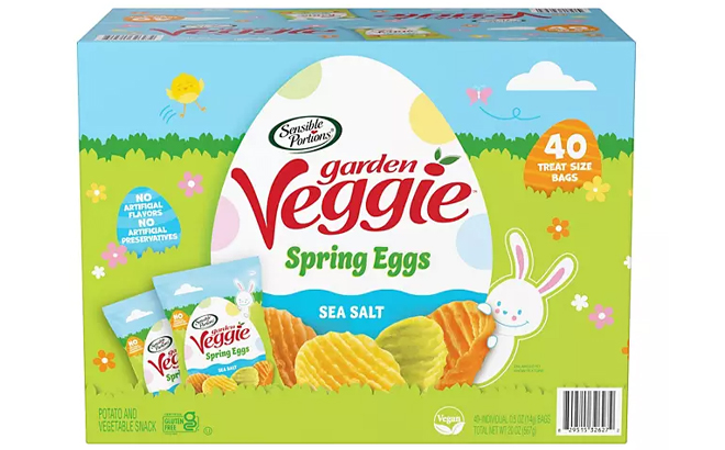 Garden Veggie Snacks Spring Eggs 40 Pack Box