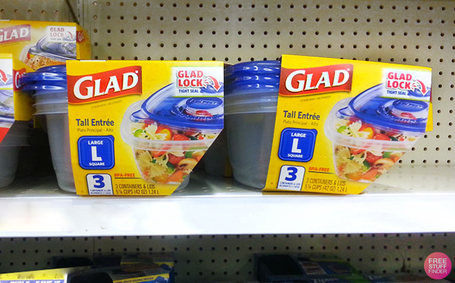 Glad Gladware Food Storage Containers 3 Count Set
