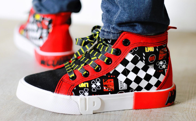 Ground Up Disney Cars Lightning McQueen High Top Shoes Ground Up Disney Cars Lightning McQueen High Top Shoes
