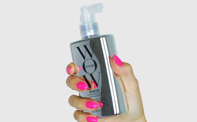 Hand Holding Color Wow Dream Coat Supernatural Spray