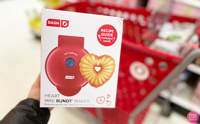 Hand Holding Dash Mini Cake Maker