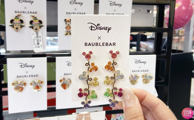 Hand Holding Disney x Baublebar Earrings