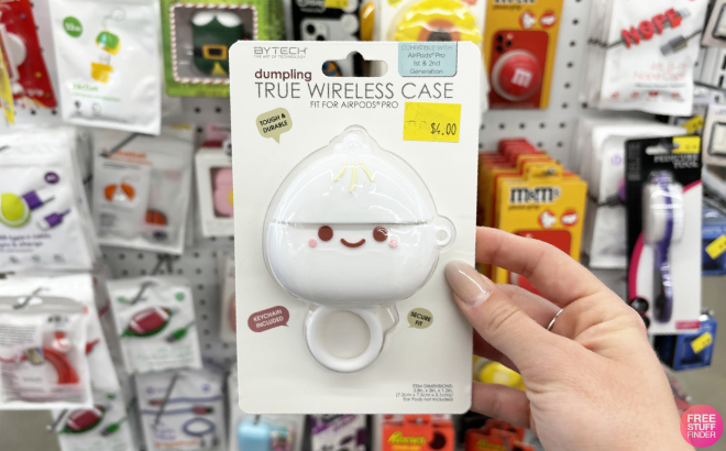 Hand Holding an AirPods Pro Dumpling True Wireless Case Hand Holding an AirPods Pro Dumpling True Wireless Case