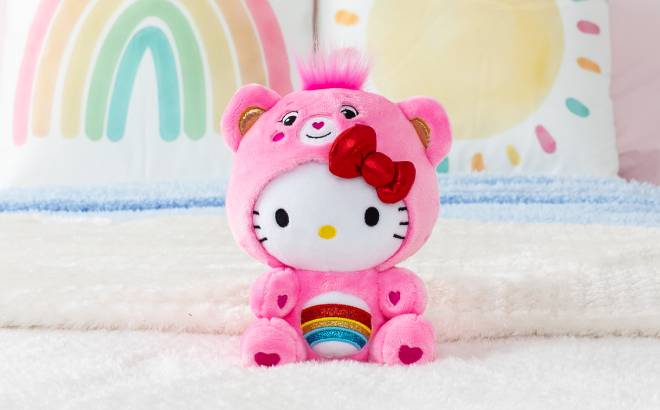 Hello Kitty and Friends x Care Bears Cheer Bear Plush Toy