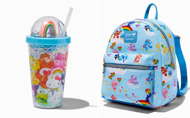 Hello Kitty and Friends x Care Bears Tumbler and Loungefly Backpack