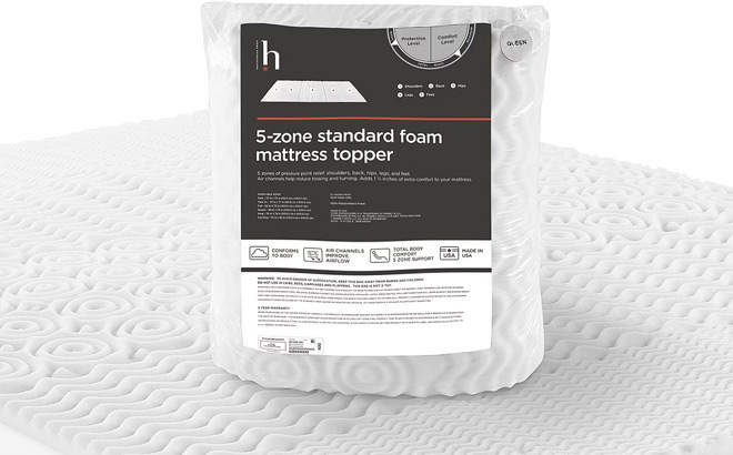 Home Expressions 5 Zone Mattress Topper