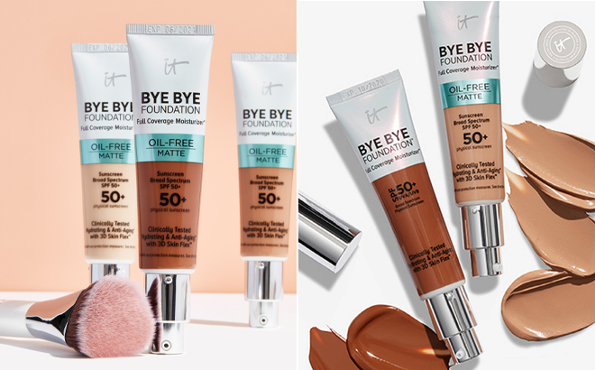 IT Cosmetics Bye Bye Foundation Oil free Matte Full Coverage Moisturizer With Spf 50 IT Cosmetics Bye Bye Foundation Oil free Matte Full Coverage Moisturizer With Spf 50