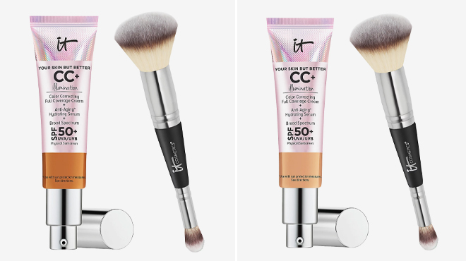 IT Cosmetics CC Cream Illumination SPF50 with Luxe Brush