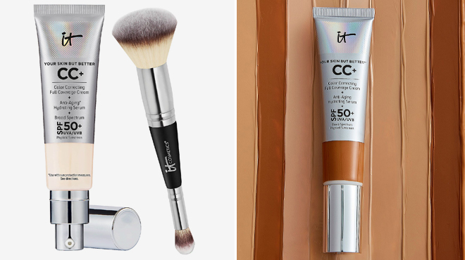 IT Cosmetics CC Cream SPF 50 Foundation with Brush