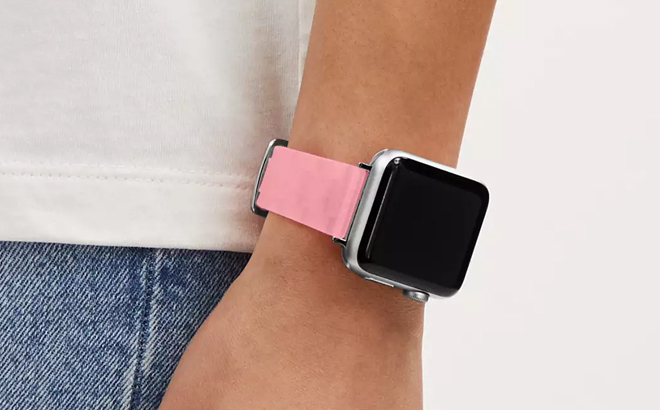 Jelly Apple Watch Strap in Pink Color