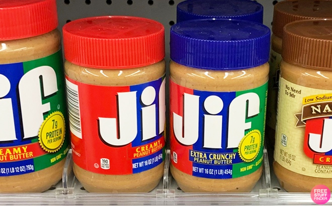 Jif Peanut Butter on a Shelf