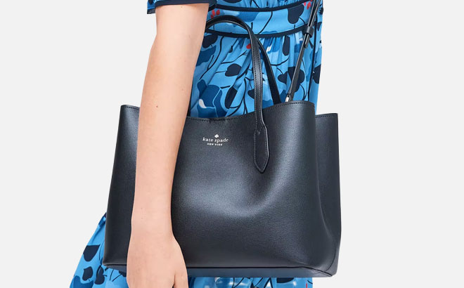 Kate Spade Harper Satchel in Black