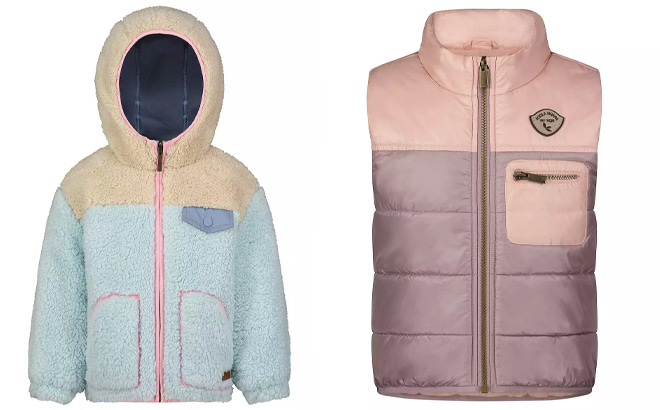 Koolaburra by UGG Toddler Girls Reversible Jacket and Koolaburra by UGG Toddler Girls Padded Vest Koolaburra by UGG Toddler Girls Reversible Jacket and Koolaburra by UGG Toddler Girls Padded Vest