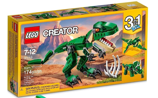 LEGO Creator 174 Piece 3 in 1 Mighty Dinosaur Set