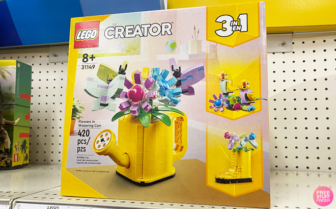 LEGO Creator Watering Can Building Toy on Store Shelf