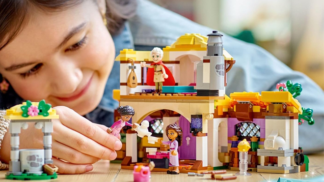 LEGO Disney Wish Ashas Cottage Building Toy Set Life in The Hamlet