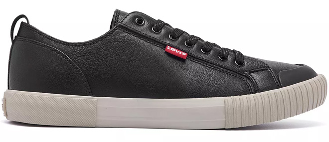 Levis Mens Anikin NL Lace Up Sneakers in Black