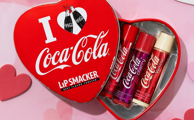 Lip Smacker Coca Cola 3 Piece Tin Lip Balm Set Lip Smacker Coca Cola 3 Piece Tin Lip Balm Set