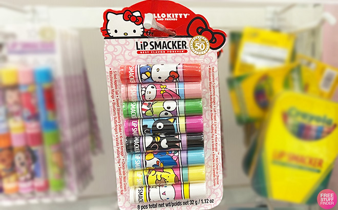 Lip Smacker Sanrio Hello Kitty and Friends 8 Piece Flavored Lip Balm