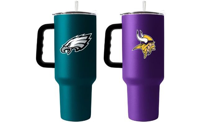 Logo Brands NFL 40oz Double Wall StainlessSteel Tumblers