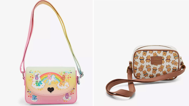 Loungefly Care Bears Rainbow Ombre Crossbody Bag and Loungefly Disney Winnie The Pooh Camera Crossbody Bag Loungefly Care Bears Rainbow Ombre Crossbody Bag and Loungefly Disney Winnie The Pooh Camera Crossbody Bag
