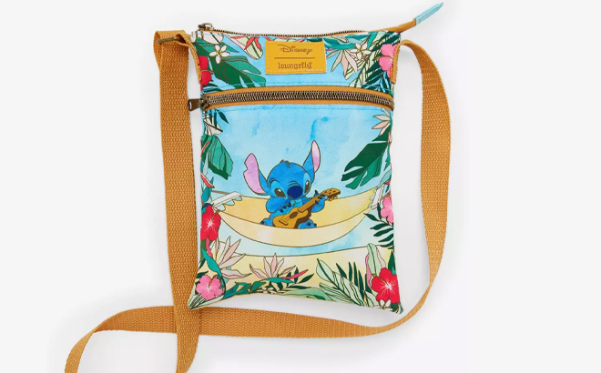 Loungefly Disney Stitch In Hammock Passport Crossbody Bag 1
