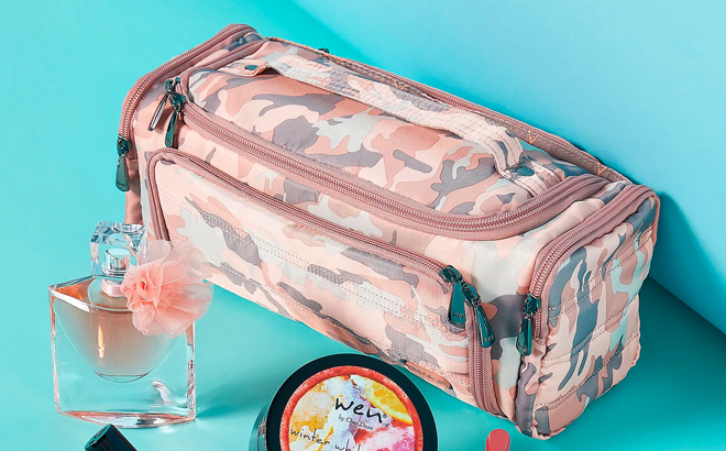 Lug Pink Camo Cosmetics Bag