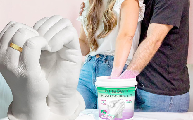 Luna Bean Hand Casting Kit on the Table