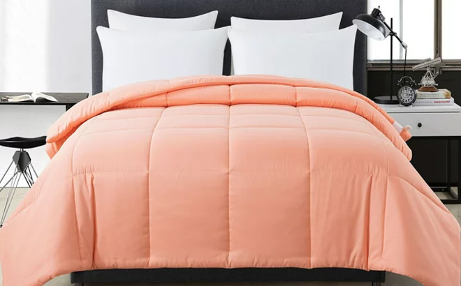 Mainstays Peach Down Alternative Comforter Mainstays Peach Down Alternative Comforter