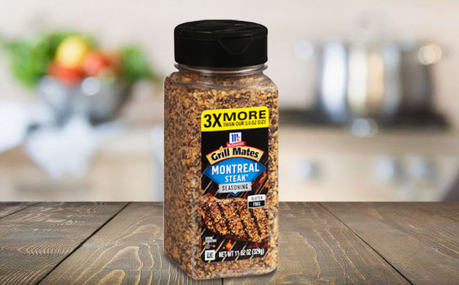 McCormick Grill Mates Montreal Steak Seasoning on the Table